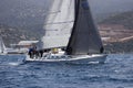 Bodrum,Mugla, Turkey.10 April 2022: The 7th leg of the sailing races organized by Bodrum open sea sailing club Royalty Free Stock Photo