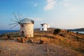 Bodrum old windmills Royalty Free Stock Photo