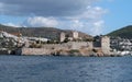 Castle of Bodrum, small touristic town in Turkey. View from the bay