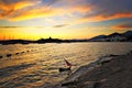 Bodrum sunset Royalty Free Stock Photo