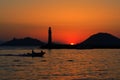 Bodrum sunset Royalty Free Stock Photo