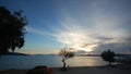 Bodrum town ,Turkey panoramic sea views, Royalty Free Stock Photo