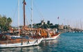 Bodrum castle and Aegean sea in Turkey Royalty Free Stock Photo