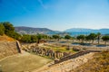 BODRUM, TURKEY: Panoramic view of the city from the amphitheater on a sunny day. Royalty Free Stock Photo