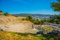 BODRUM, TURKEY: Panoramic view of the city from the amphitheater on a sunny day. Royalty Free Stock Photo