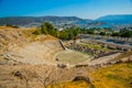 BODRUM, TURKEY: Panoramic view of the city from the amphitheater on a sunny day. Royalty Free Stock Photo