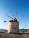 The windmill on the hill is the symbol of Bodrum Royalty Free Stock Photo