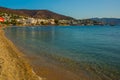 BODRUM, TURKEY: View of Bodrum Beach, Aegean sea, traditional white houses, marina, sailing boats, yachts in Bodrum. Royalty Free Stock Photo