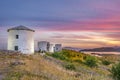 Bodrum windmills in Sunset.