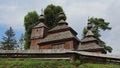 Bodruzal wooden greek catholic church, Slovakia