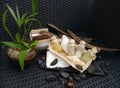 Body bath spa luxury beauty wellness accessories decoration Royalty Free Stock Photo