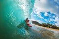 Body Boarder Surfing Royalty Free Stock Photo
