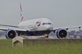 Body of British Airways Plane Taxi