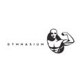 A body builder icon vector illustration Royalty Free Stock Photo