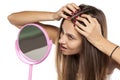 Body care - hair and scalp Royalty Free Stock Photo