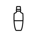 Body care lotion icon vector outline illustration