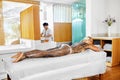 Body Care. Spa Treatment. Woman Mask Beauty Salon. Skin Therapy Royalty Free Stock Photo