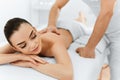 Body Care. Spa Woman. Beauty Treatment. Body Massage, Spa Salon. Royalty Free Stock Photo