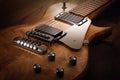 Body of the custom electric guitar Royalty Free Stock Photo
