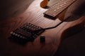 Body of the custom electric guitar Royalty Free Stock Photo