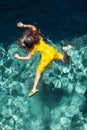 Body of a girl in the pool Royalty Free Stock Photo