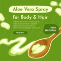 Aloe vera spray for body and hair treatment web