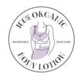 Organic body lotion, incredible skin care vector