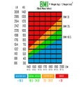 Body Mass Index BMI Chart Royalty Free Stock Photo