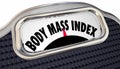 Body Mass Index Words Scale BMI Measure