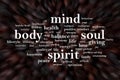 Body Mind Soul Spirit, Motivational Words Quotes Concept Royalty Free Stock Photo