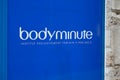 Body minute logo sign and brand text store BODY minute boutique beauty salons for