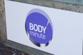Body minute round logo sign and brand text store BODYÃ¢â¬â¢minute shop beauty salons