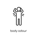 body odour icon from Hygiene collection.