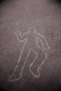 Body Outline on the Street