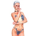 Body paiting woman Royalty Free Stock Photo