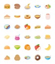 Set of Breakfast Flat Vector Icons