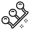 Body piercing icon, outline style Royalty Free Stock Photo
