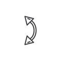 Body piercing outline icon