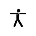 body, pose icon. Element of yoga icons. Premium quality graphic design icon. Signs and symbols collection icon for websites, web d Royalty Free Stock Photo