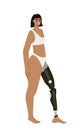 Body positive woman vector concept