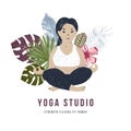 Body positive yoga concept
