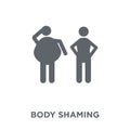 body shaming icon from Hygiene collection.