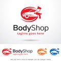 Body Shop Logo Template Design Vector