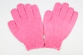 Body-smoothing scrub gloves