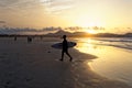 Body surfer at Famara beach - Lanzarote - Spain