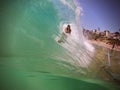 Body Surfer in Ocean Wave