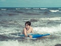 Body Surfing at the beach Royalty Free Stock Photo