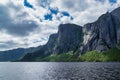 Body of water with mountain in background - Gros Morne National Park