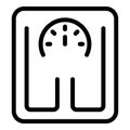Body weight icon, outline style