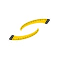 Body weight tape vector icon Royalty Free Stock Photo